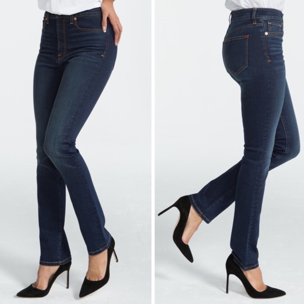 SPANX 5 Pocket High Rise Straight Jeans Shaping